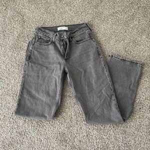 Abercrombie & Fitch gray low rise jeans 24